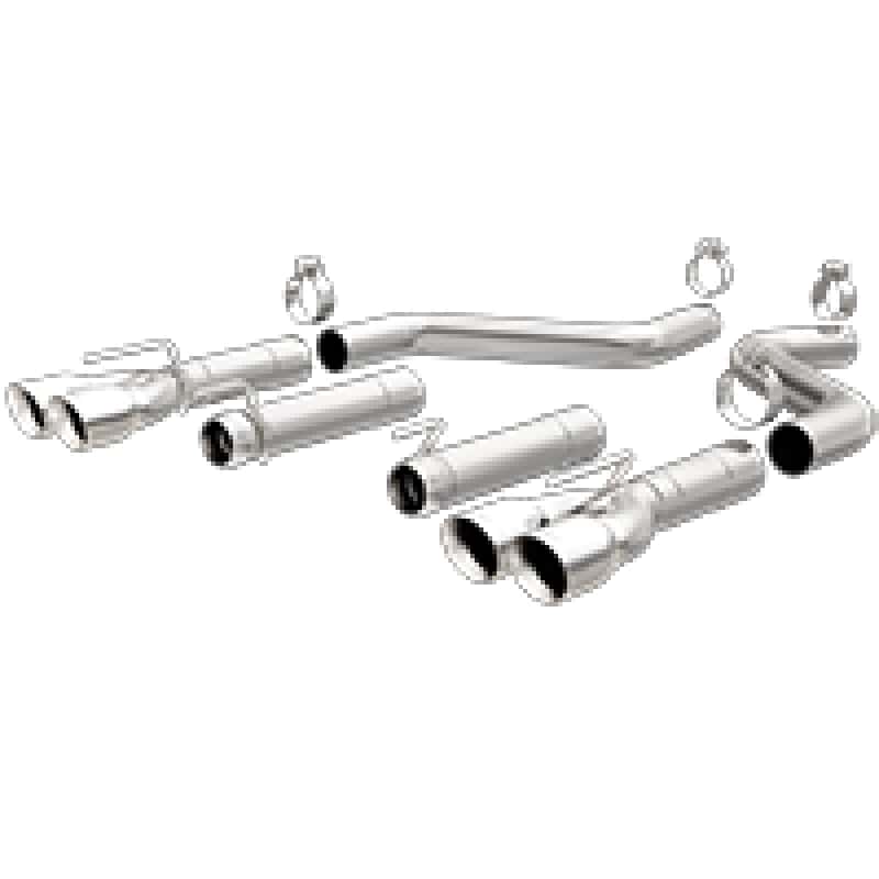 Magnaflow — MagnaFlow Axle-Back, SS, 3in, Quad Split Rear 3.5 Tips 2015 Dodge Challenger incl SRT Hellcat
Axle-Back - view 1