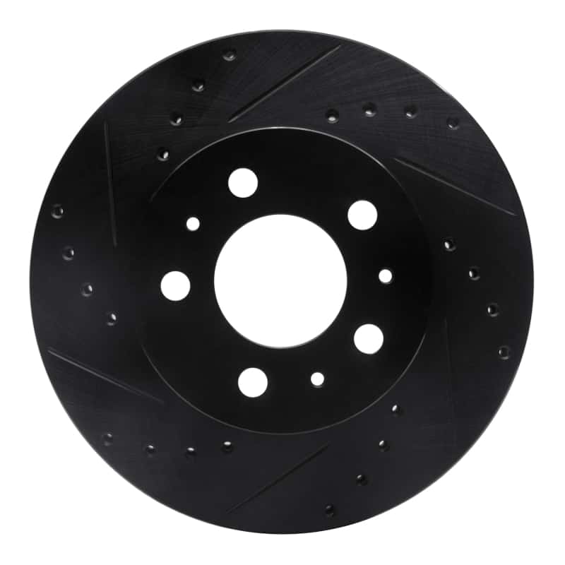 R1 Concepts — R1 95-97 Ford Crown Victoria Front Left Drilled & Slotted Black Brake Rotor
R1 Brake Rotor Drill - view 1