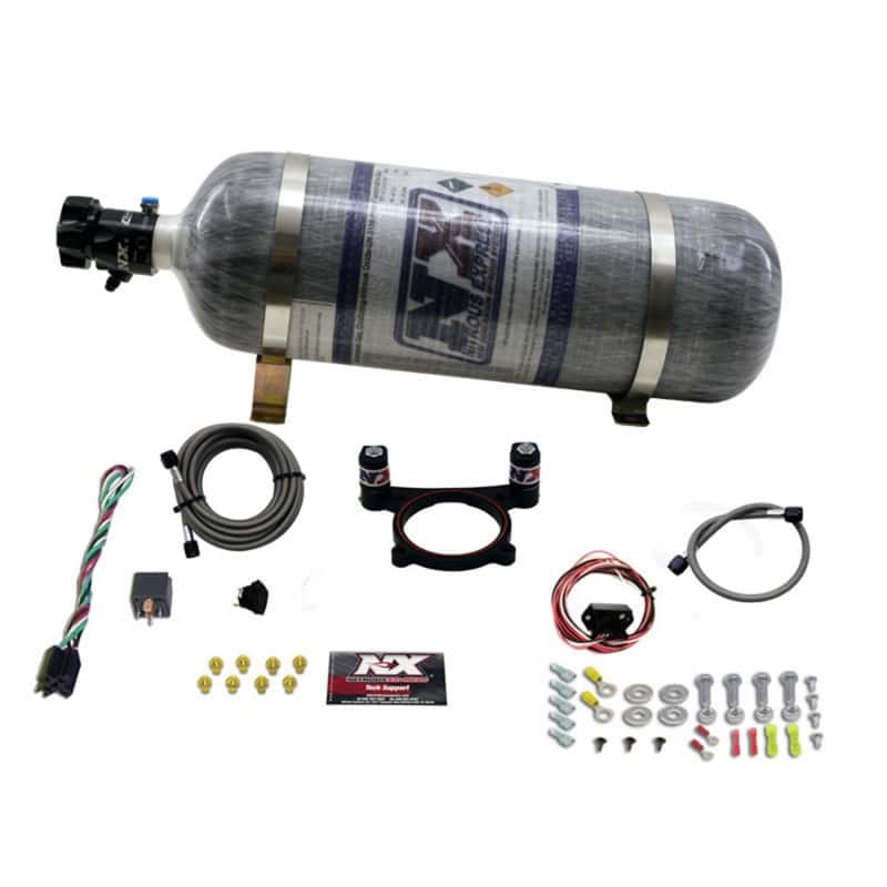 Nitrous Express — Nitrous Express 11-15 Ford Mustang GT 5.0L Coyote 4 Valve Nitrous Plate Kit (50-200HP) w/Comp Bottle
Injection System Kit
N2OSys - view 1