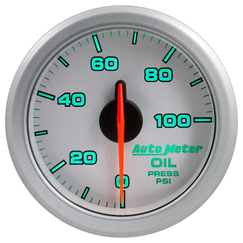 AutoMeter — Autometer Airdrive 2-1/6in Oil Pressure Gauge 0-100 PSI - Silver
GA 2" OILP ARDRV SLV - view 14