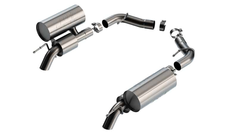 Borla — Borla 22-23 Jeep Grand Wagoneer 6.4L V8 2.75in S-TYPE SR Turndown Tip Axleback Exhaust
Axle-Back System - view 1