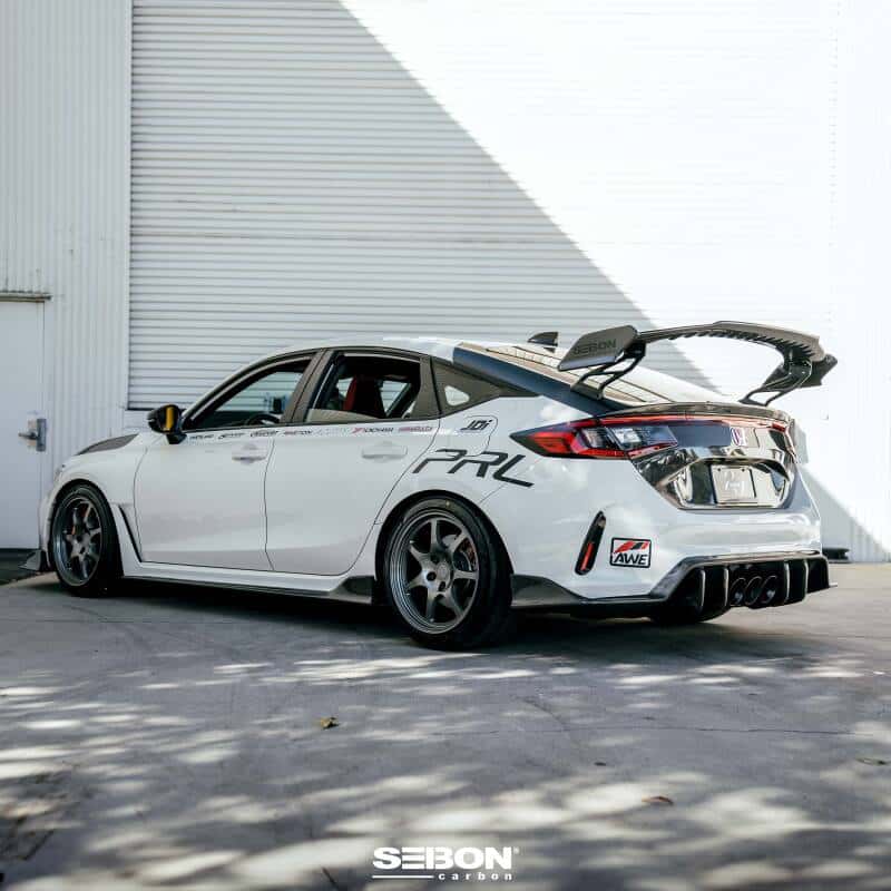 Seibon — Seibon 23-24 Honda Civic Type R MB-Style Carbon Fiber Rear Spoiler - view 10