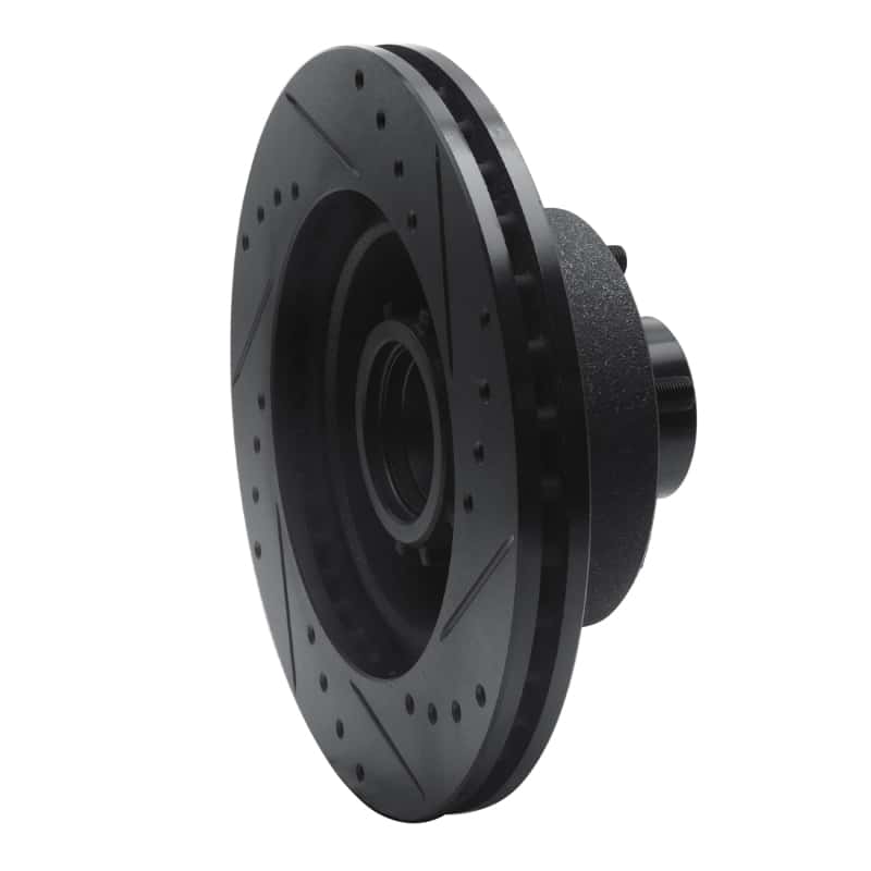 R1 Concepts — R1 73-89 Chrysler Imperial Front Left Drilled & Slotted Black Brake Rotor
R1 Brake Rotor Drill - view 4