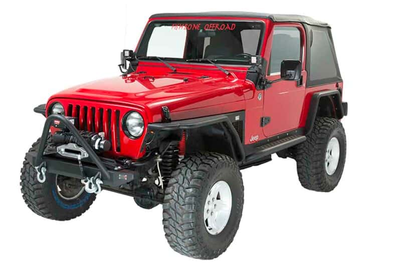 Fishbone Offroad — Fishbone Offroad 97-06 Jeep Wrangler TJ Rubicon Steel Front Bumper W/Stinger - Blk Txtrd Powdercoat - view 7