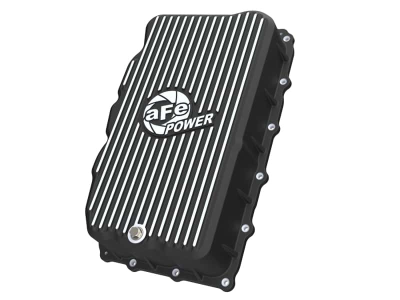 aFe — aFe 20-26 GM Trucks L6 3.0L Transmission Pan - Black w/ Machined Fins
Transmission Pan - view 1