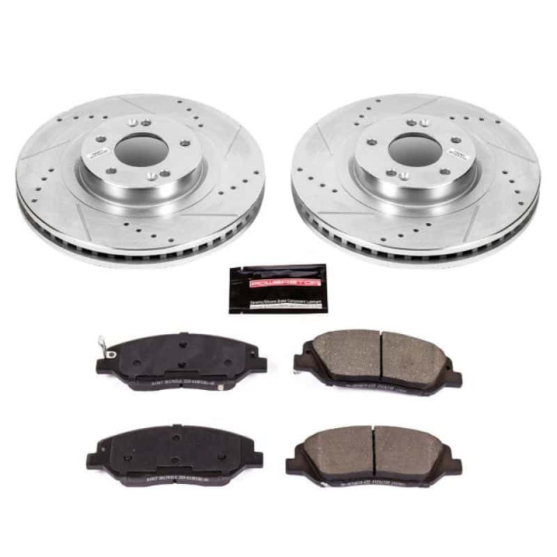 PowerStop — Power Stop 17-18 Hyundai Santa Fe Front Z23 Evolution Sport Brake Kit - view 1