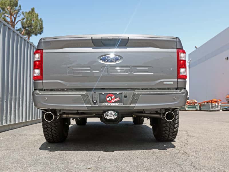 aFe — aFe Vulcan 3in 304 SS Cat-Back Exhaust 2021 Ford F-150 V6 2.7L/3.5L (tt)/V8 5.0L w/ Polished Tips
Cat-Back Exhaust - view 7