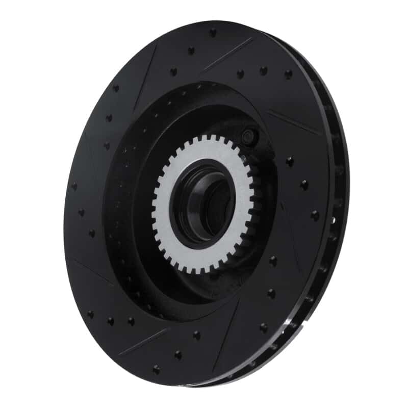 R1 Concepts — R1 91-96 Buick Roadmaster Front Right Drilled & Slotted Black Brake Rotor
R1 Brake Rotor Drill - view 4