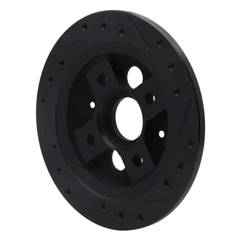 R1 Concepts — R1 86-89 Acura Integra Rear Left Drilled & Slotted Black Brake Rotor
R1 Brake Rotor Drill - view 4