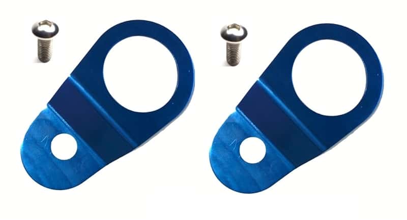 Torque Solution — Torque Solution Radiator Mount Combo with Inserts (Blue) : Mitsubishi Evolution 7/8/9 - view 1