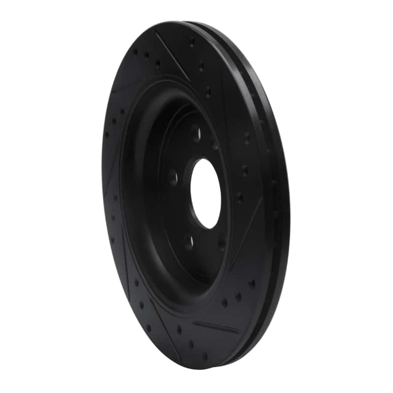 R1 Concepts — R1 07-18 Volvo XC70 Rear Left Drilled & Slotted Black Brake Rotor
R1 Brake Rotor Drill - view 4