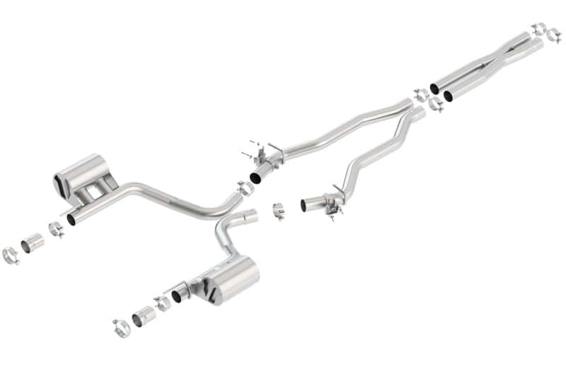 Borla — Borla 15-16 Dodge Charger SRT 392 6.4L No Tip Single Split Rear Exit ATAK w/ Valves Exhaust
Cat-Back System - view 3