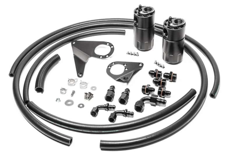 Radium Engineering — Radium Engineering Dual Catch Can Kit 08-16 Mitsubishi Evo Fluid Lock - view 1