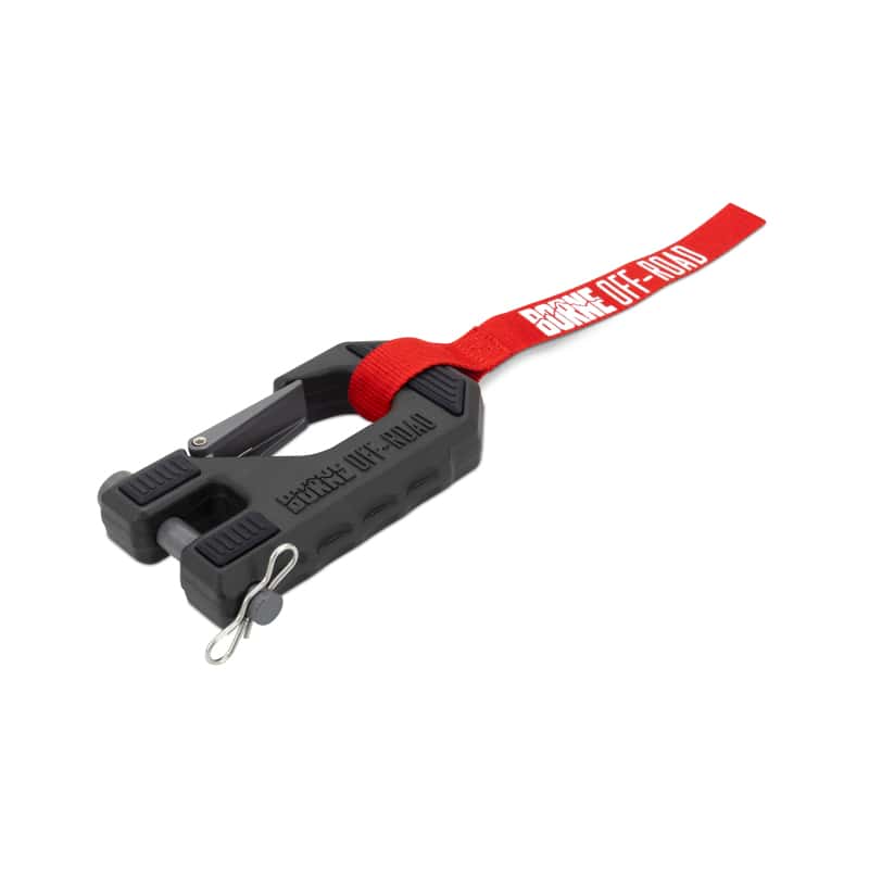 Borne Off-Road — Borne Off-Road Winch Hook - 3/8in Rope - Hand Strap - Red - view 2