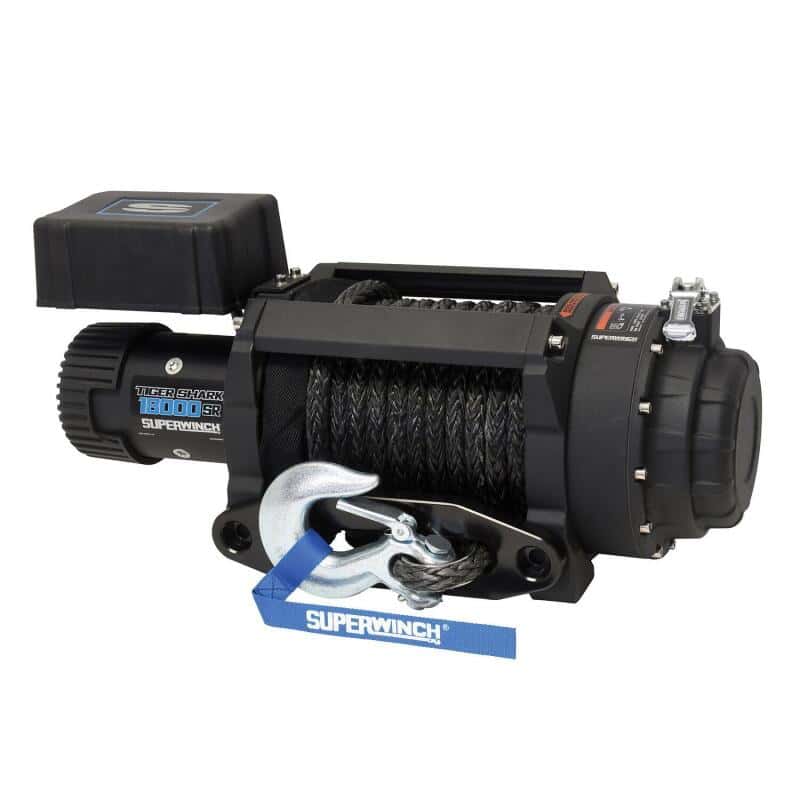 Superwinch — Superwinch 18000 LBS 12V DC 33/64in x 79 ft Synthetic Rope Tiger Shark 18000SR Winch
Winch - view 11