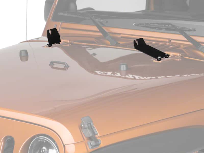 Raxiom — Raxiom 07-18 Jeep Wrangler JK 20-In Light Bar Hood Mounting Brackets
Mount - view 1