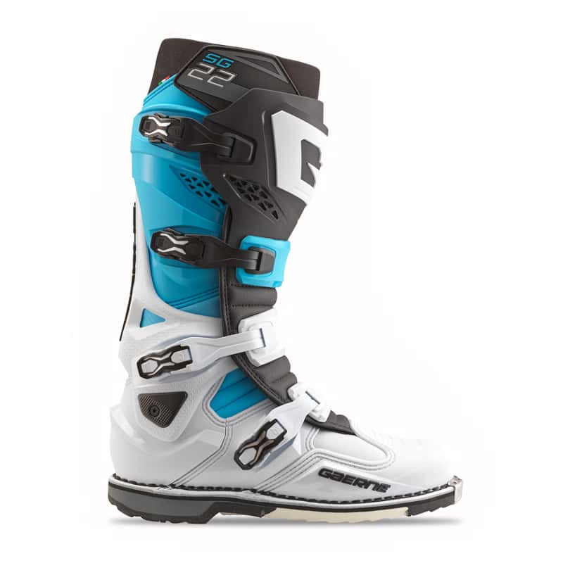 Gaerne — Gaerne SG22 Limited Edition Boot White/Black/Light Blue Size - 9 - view 2