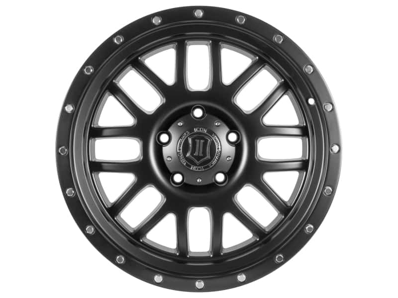 ICON — ICON Alpha 20x9 5x150 16mm Offset 5.625in BS 110.1mm Bore Satin Black Wheel
ALPHA WHEEL - view 2