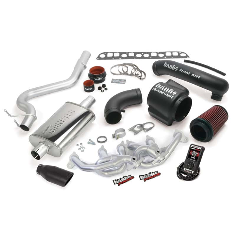 Banks Power — Banks Power 04-06 Jeep 4.0L Wrangler Unlimited PowerPack System - SS Single Exhaust w/ Black Tip
Power/Efficiency Sys
PowerPack Bundle - view 2