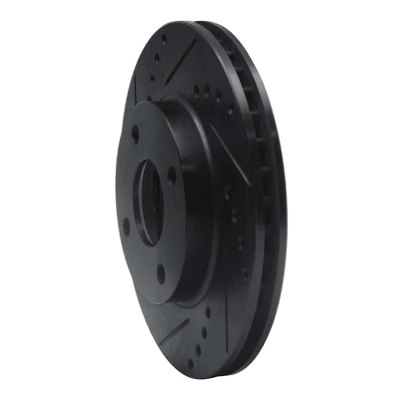 R1 Concepts — R1 1995-2004 Ford CONTOUR Front Left Drilled & Slotted Black Brake Rotor
R1 Brake Rotor Drill - view 2