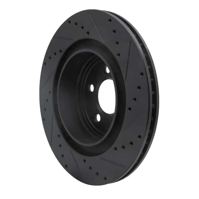 R1 Concepts — R1 06-23 Dodge Charger Rear Left Drilled & Slotted Black Brake Rotor
R1 Brake Rotor Drill - view 4
