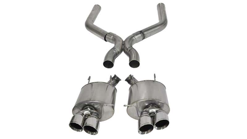 CORSA Performance — Corsa 2013-2014 Ford Mustang Shelby GT500 5.8L V8 Polished Sport Axle-Back + XO Exhaust
Exhaust - view 2