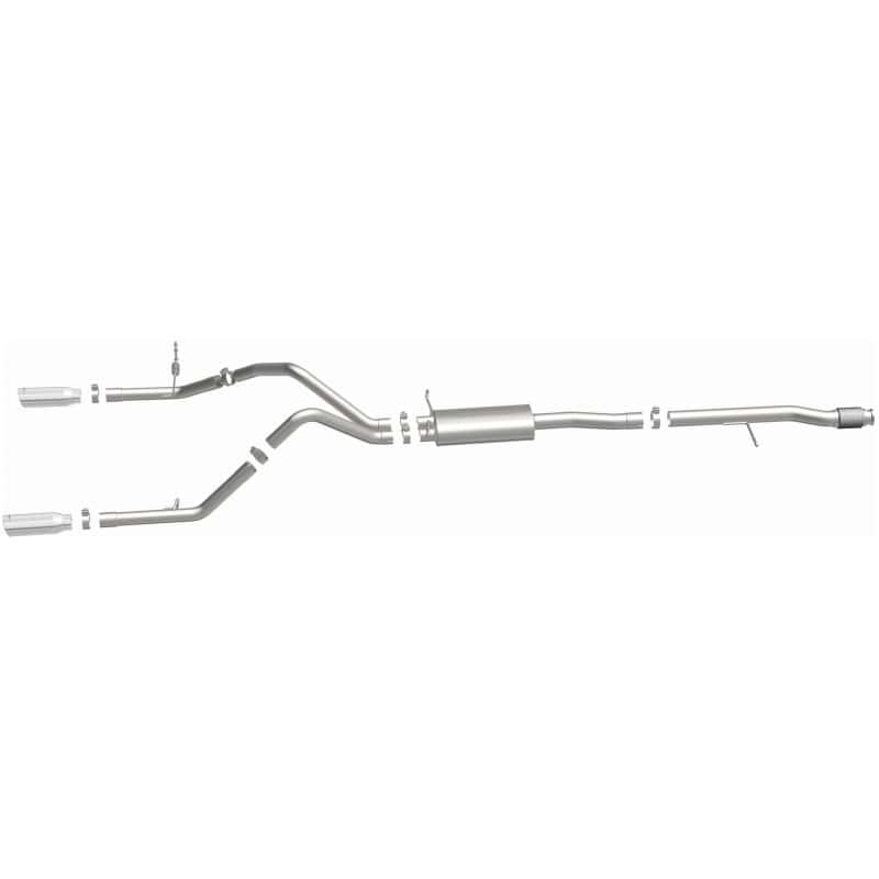Magnaflow — Magnaflow 14 Chevy Silverado V8 5.3L CC/EC Cab Dual Split Rear Exit Stainless Cat Back Perf Exhaust
Cat-Back - view 8