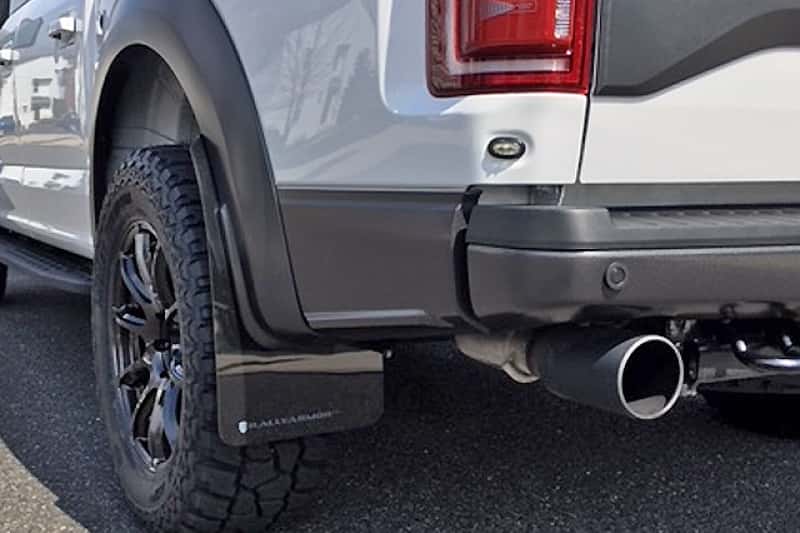 Rally Armor — Rally Armor 17-20 Ford F-150 Raptor Gen 2 Black UR Mud Flap w/White Logo
Mud Flap - view 6