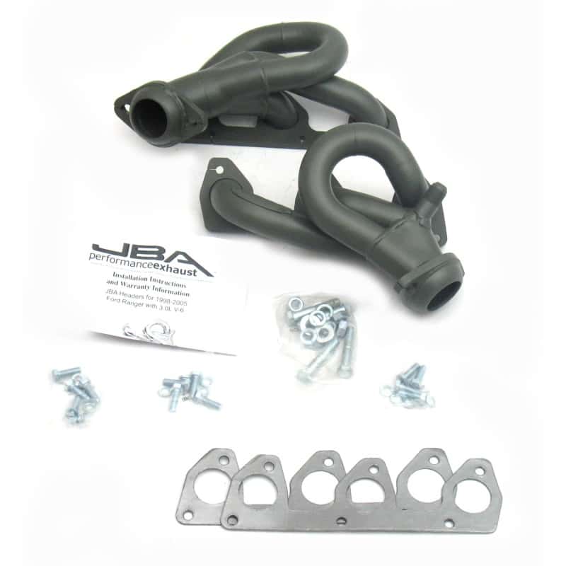 JBA — JBA 98-01 Ford Ranger 3.0L V6 w/EGR 1-1/2in Primary Ti Ctd Cat4Ward Header
Exhaust Header - view 2