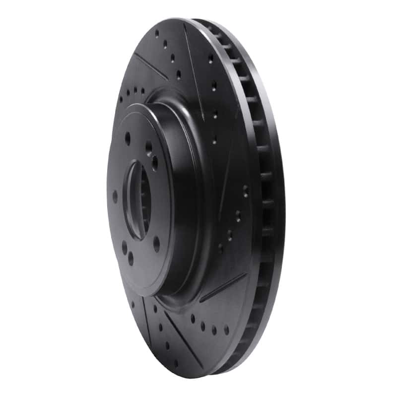 R1 Concepts — R1 18-23 Genesis G70 Front Right Drilled & Slotted Black Brake Rotor
R1 Brake Rotor Drill - view 2
