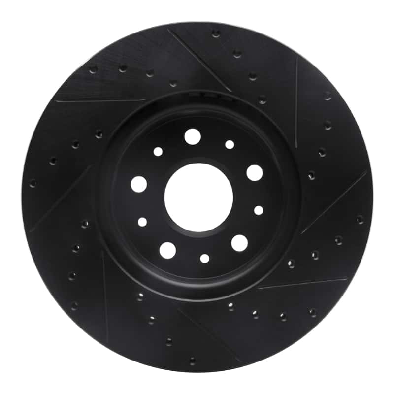 R1 Concepts — R1 14-20 Cadillac CTS Front Left Drilled & Slotted Black Brake Rotor
R1 Brake Rotor Drill - view 5