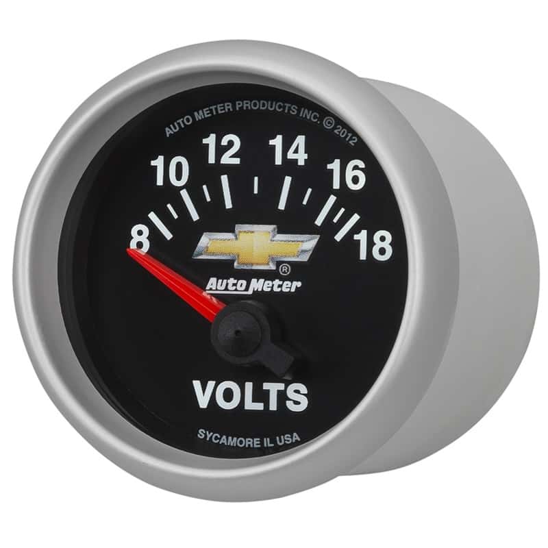 AutoMeter — AutoMeter Gauge Voltmeter 2-1/16in. 18V Electric Chevy Gold Bowtie
GA 2" VOLT 18V COPO - view 8