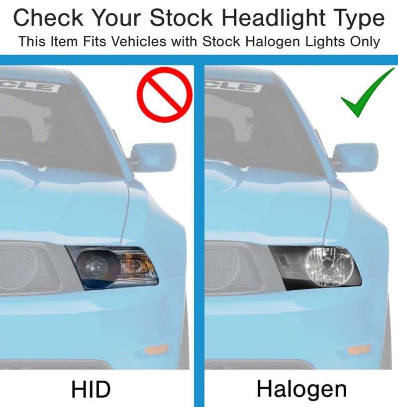 Raxiom — Raxiom 10-12 Ford Mustang Axial Series OEM Style Rep Headlights- Chrome Housing (Clear Lens)
Headlights - view 5