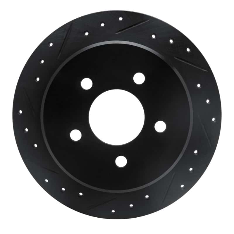 R1 Concepts — R1 95-02 Ford Explorer Sport Rear Left Drilled & Slotted Black Brake Rotor
R1 Brake Rotor Drill - view 1