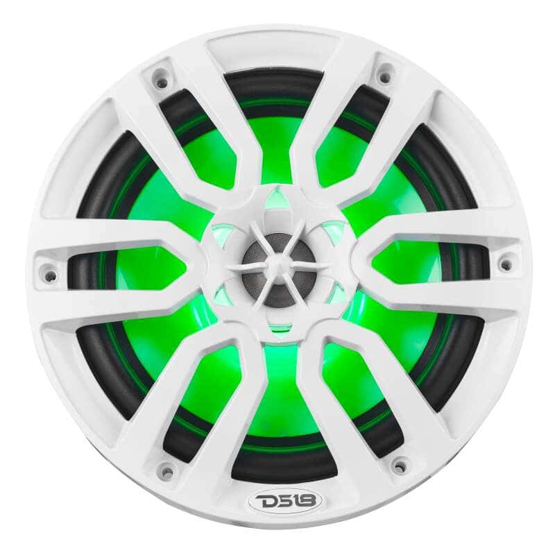 DS18 — DS18 NXL Series Coaxial Marine Speaker w/ RGB Lights 8in 2-Way 125 Watts RMS 4 ohm White - view 5