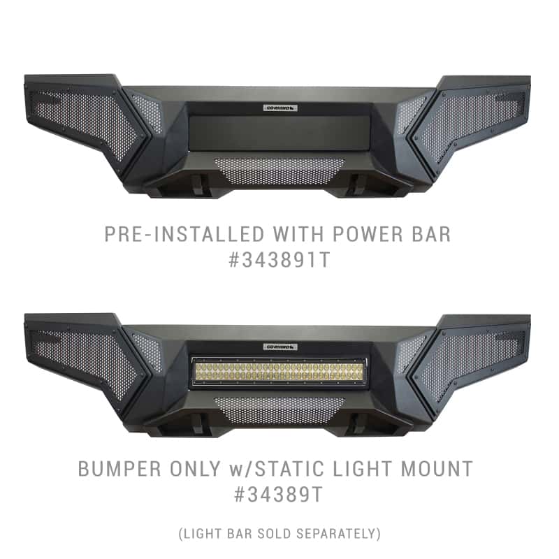 Go Rhino — Go Rhino 16-21 Toyota Tacoma Element Front Bumper with Fixed Light Bar Mount Textured Black
Element Front Bumper - view 5