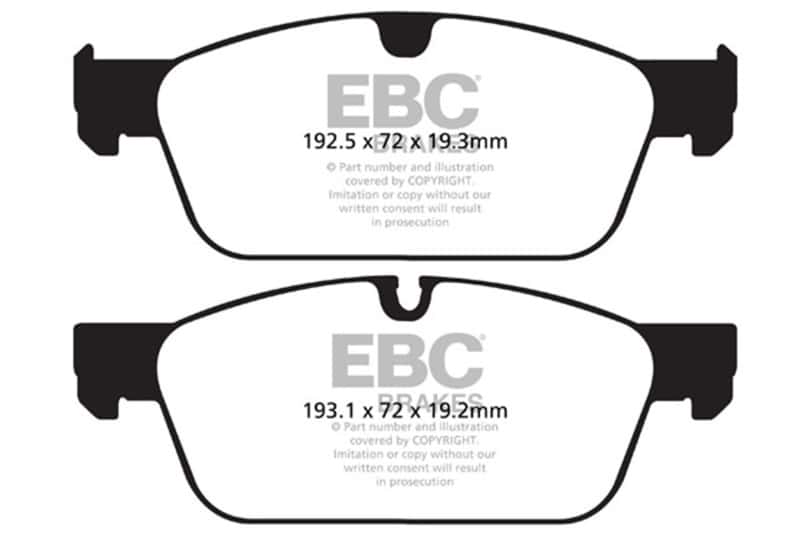 EBC — EBC 13-16 Mercedes-Benz GL350 3.0 TD AMG Package Greenstuff Front Brake Pads
Disc Brake Pad - view 1