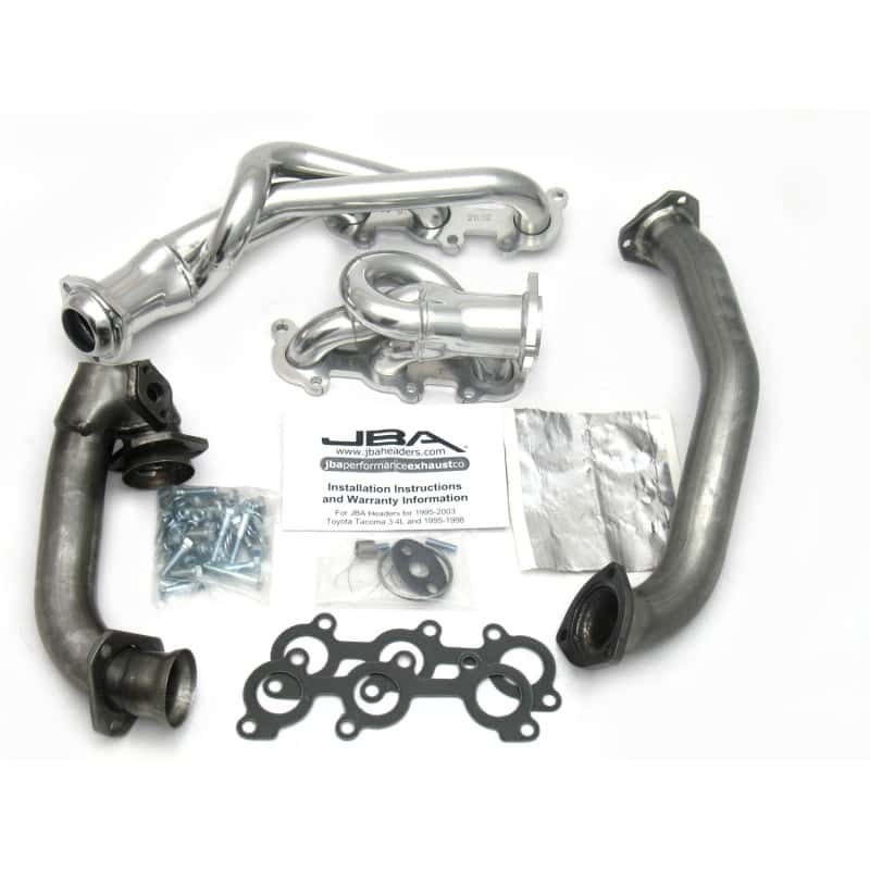 JBA — JBA 01-04 Toyota 3.4L V6 w/o EGR 1-1/2in Primary Silver Ctd Cat4Ward Header
Exhaust Header - view 2