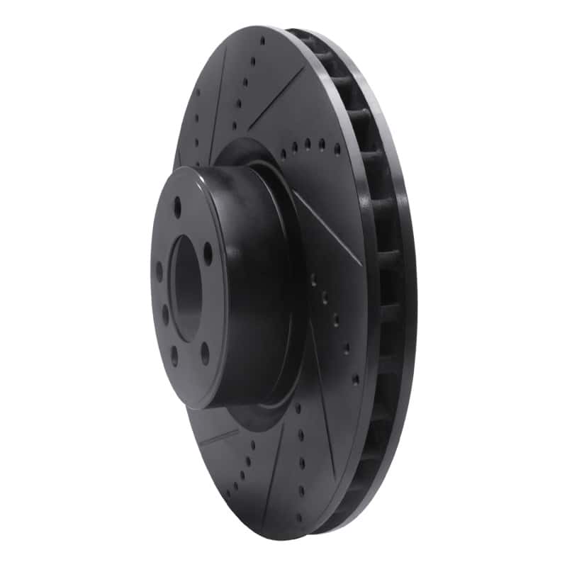 R1 Concepts — R1 10-12 Land Rover Range Rover Front Left Drilled & Slotted Black Brake Rotor
R1 Brake Rotor Drill - view 2