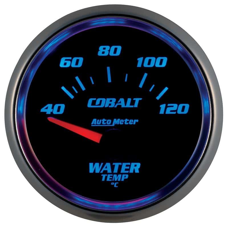 AutoMeter — Autometer Cobalt 52mm Short Sweep Electronic 40-120 Deg C Water Temperature Gauge
GA 2" WTMP 120C E CB - view 3