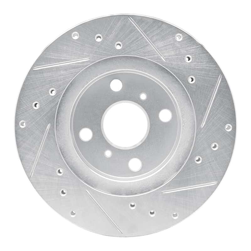 R1 Concepts — R1 87-92 Geo Prizm Front Left Drilled & Slotted Silver Brake Rotor
R1 Brake Rotor Drill - view 5