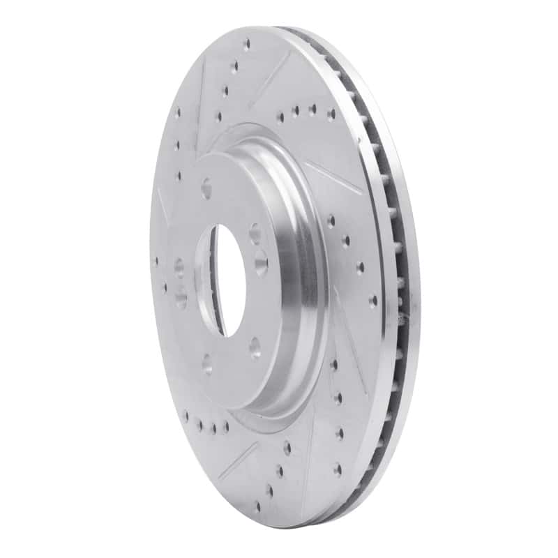 R1 Concepts — R1 15-25 Hyundai Kona EV Front Left Drilled & Slotted Silver Brake Rotor
R1 Brake Rotor Drill - view 2