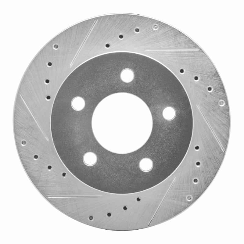 R1 Concepts — R1 91-94 Ford Crown Victoria Front Left Drilled & Slotted Silver Brake Rotor
R1 Brake Rotor Drill - view 1