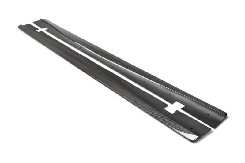 Anderson Composites — Anderson Composites 20-21 Dodge Charger Hellcat Type-MB Wide Body Rocker Panel Splitter
Carbon rocker panels - view 2