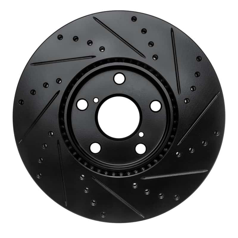 R1 Concepts — R1 92-10 Lexus IS300 Front Left Drilled & Slotted Black Brake Rotor
R1 Brake Rotor Drill - view 5