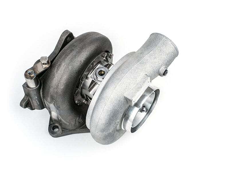 Forced Performance — Forced Performance Subaru STI XR Blk 82HTZ Turbo 84mm Black Housing Ext WG w/Oil Line (D/S Only) - view 2