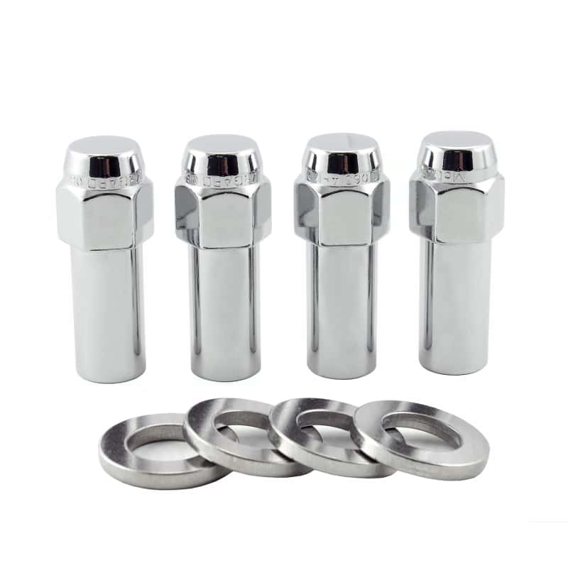 McGard — McGard Hex Lug Nut (X-Long Shank - 1.365in.) 7/16-20 / 13/16 Hex / 2.27in. Length (4-Pack) - Chrome - view 5