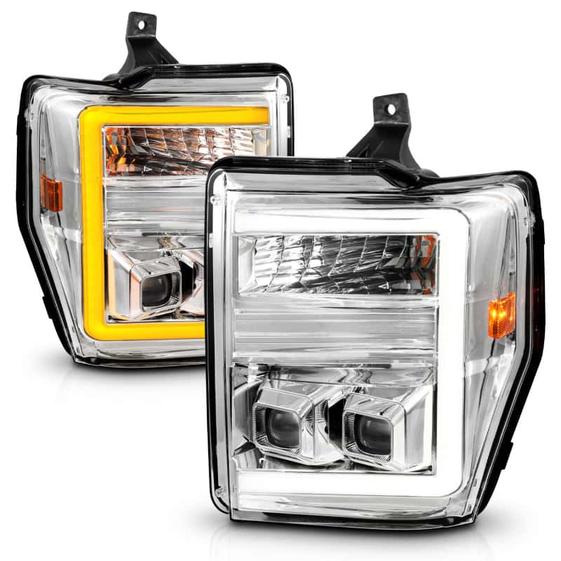 ANZO — ANZO 08-10 Ford F-250 - F-550 Super Duty Projector Headlights w/ Light Bar Switchback Chrome Housing
Head Light Set
HdLtSet - view 8