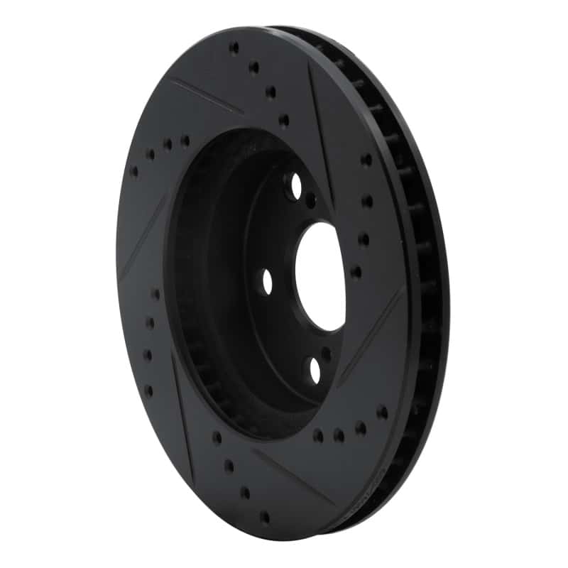 R1 Concepts — R1 94-00 Toyota Celica Front Left Drilled & Slotted Black Brake Rotor
R1 Brake Rotor Drill - view 4