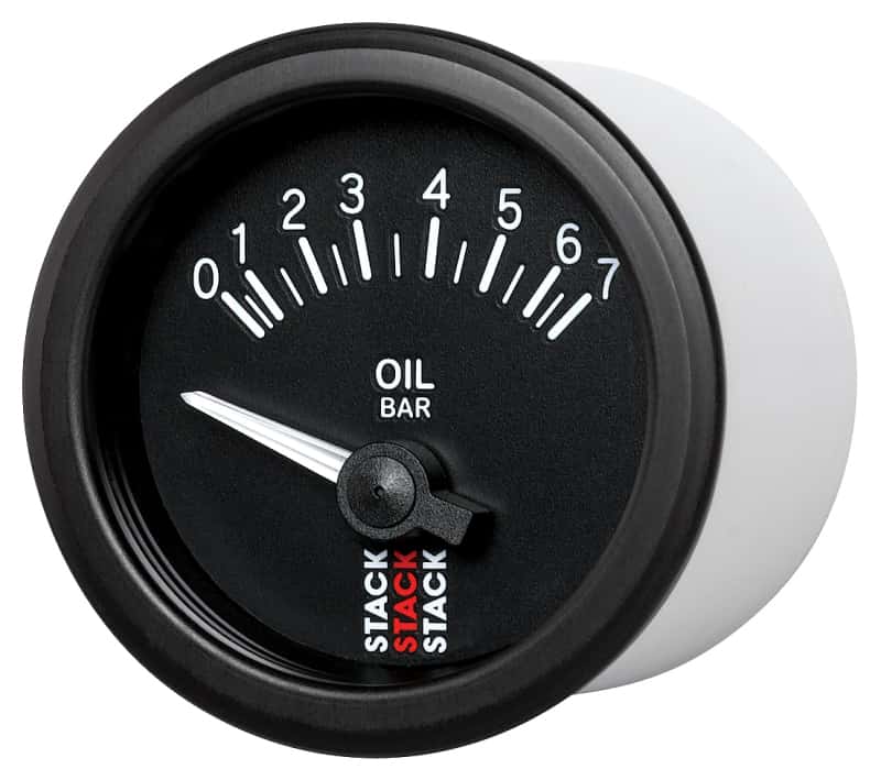 AutoMeter — Autometer Stack 52mm 0-7 Bar M10 (M) Electric Oil Pressure Gauge - Black
Ga OilP Elec Bk 7Bar - view 2